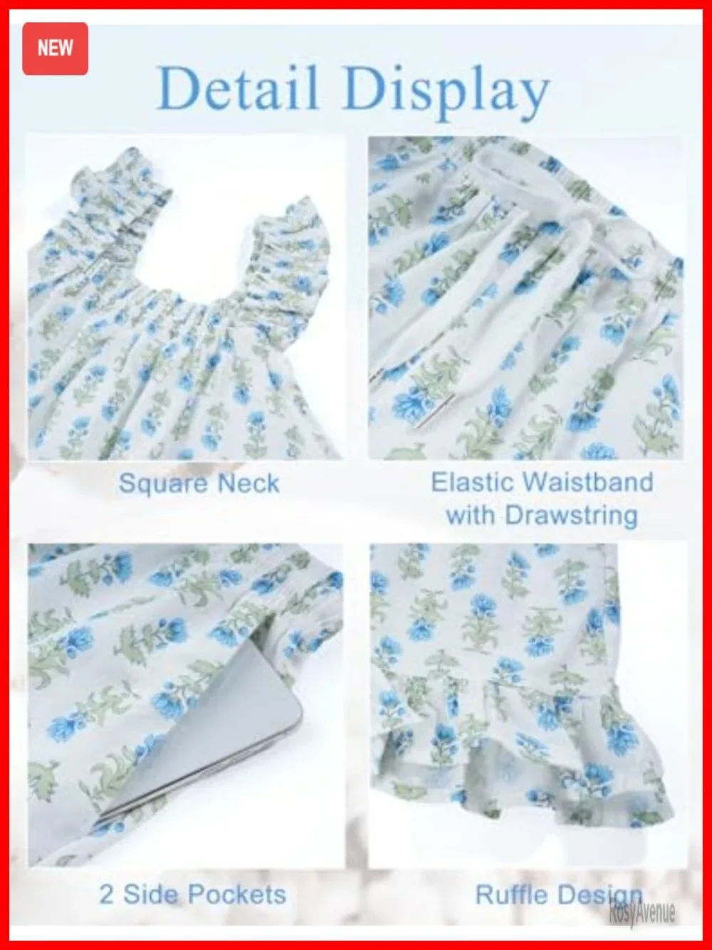 Women's Cotton Ruffle Pajama Set - Cami Top & Shorts